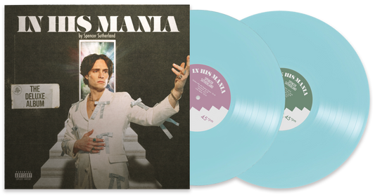 "In His Mania Deluxe" Double LP (Limited Edition) [Electric Blue 2 LP Vinyl]
