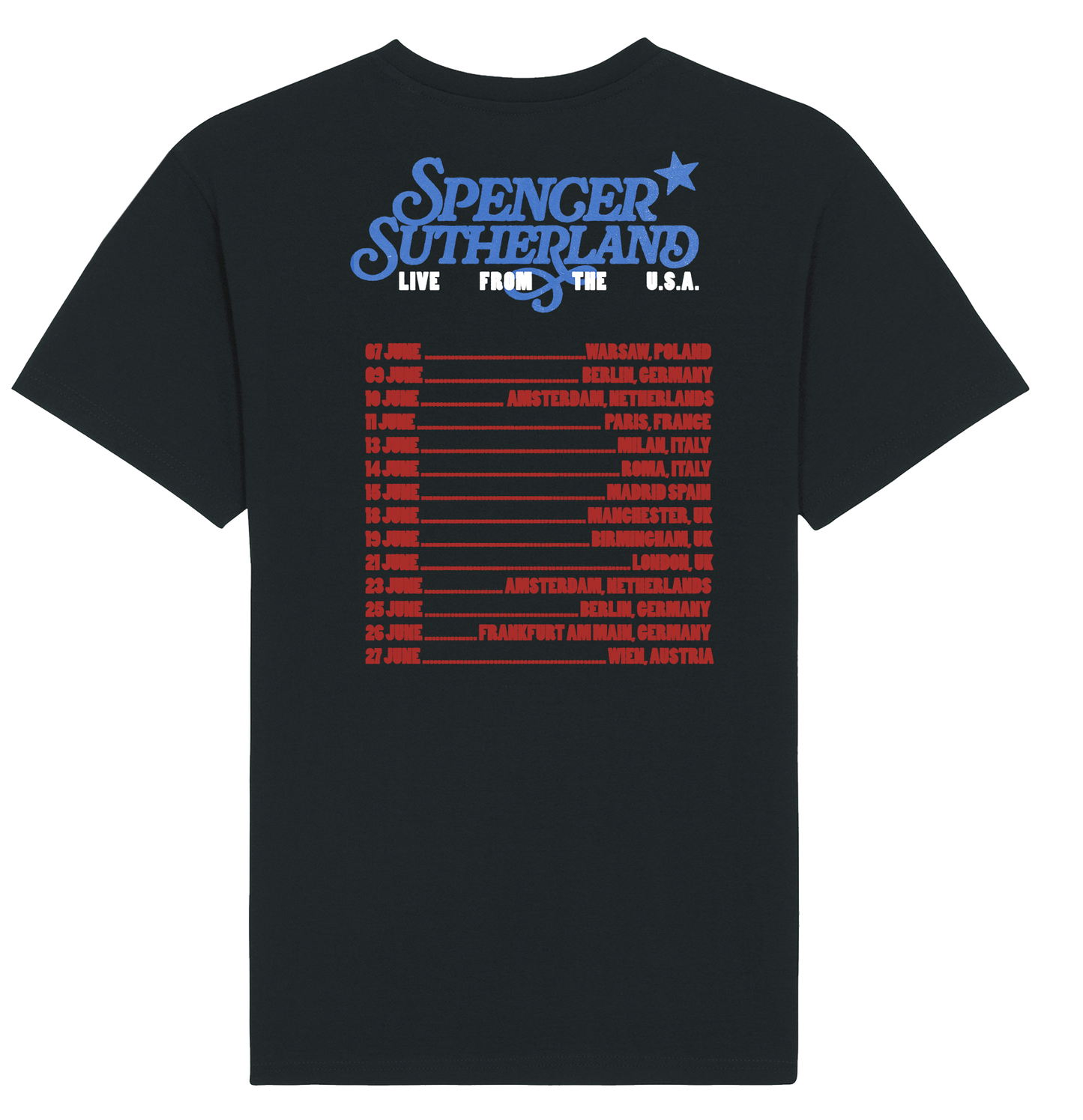 "One Night Only" in Europe Tour Tee