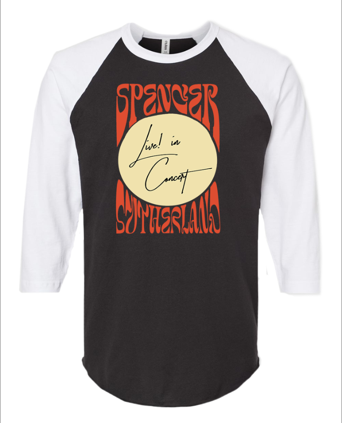 "Live In Concert" Retro Raglan Concert Tee